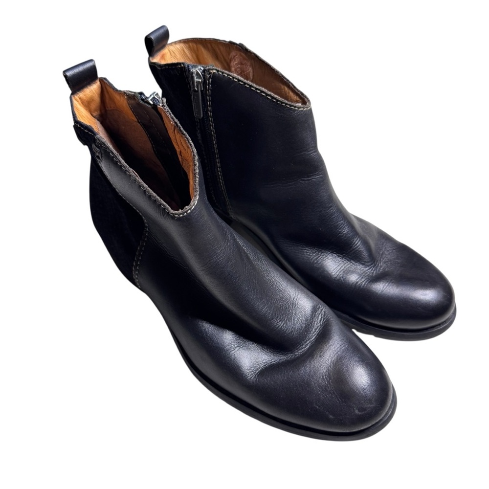 PIKOLINOS Black Leather Ankle Boots